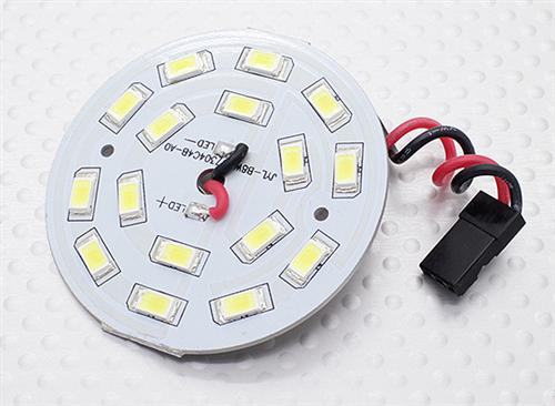 LED: White 16 LED Circular Light Board with Lead [371000045] (28509)